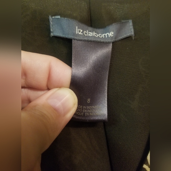 Liz Claiborne Sleeveless Maxi Slip Dress with Floral Pattern - Picture 5 of 8